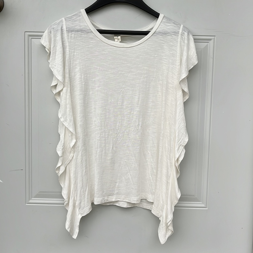 EUC Lazy Sundays off white unique top - Picture 8 of 9